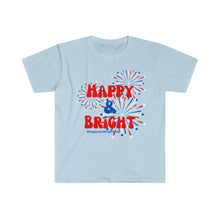 Load image into Gallery viewer, Happy & Bright Firework Unisex Softstyle T-Shirt