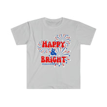 Load image into Gallery viewer, Happy & Bright Firework Unisex Softstyle T-Shirt