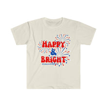 Load image into Gallery viewer, Happy & Bright Firework Unisex Softstyle T-Shirt