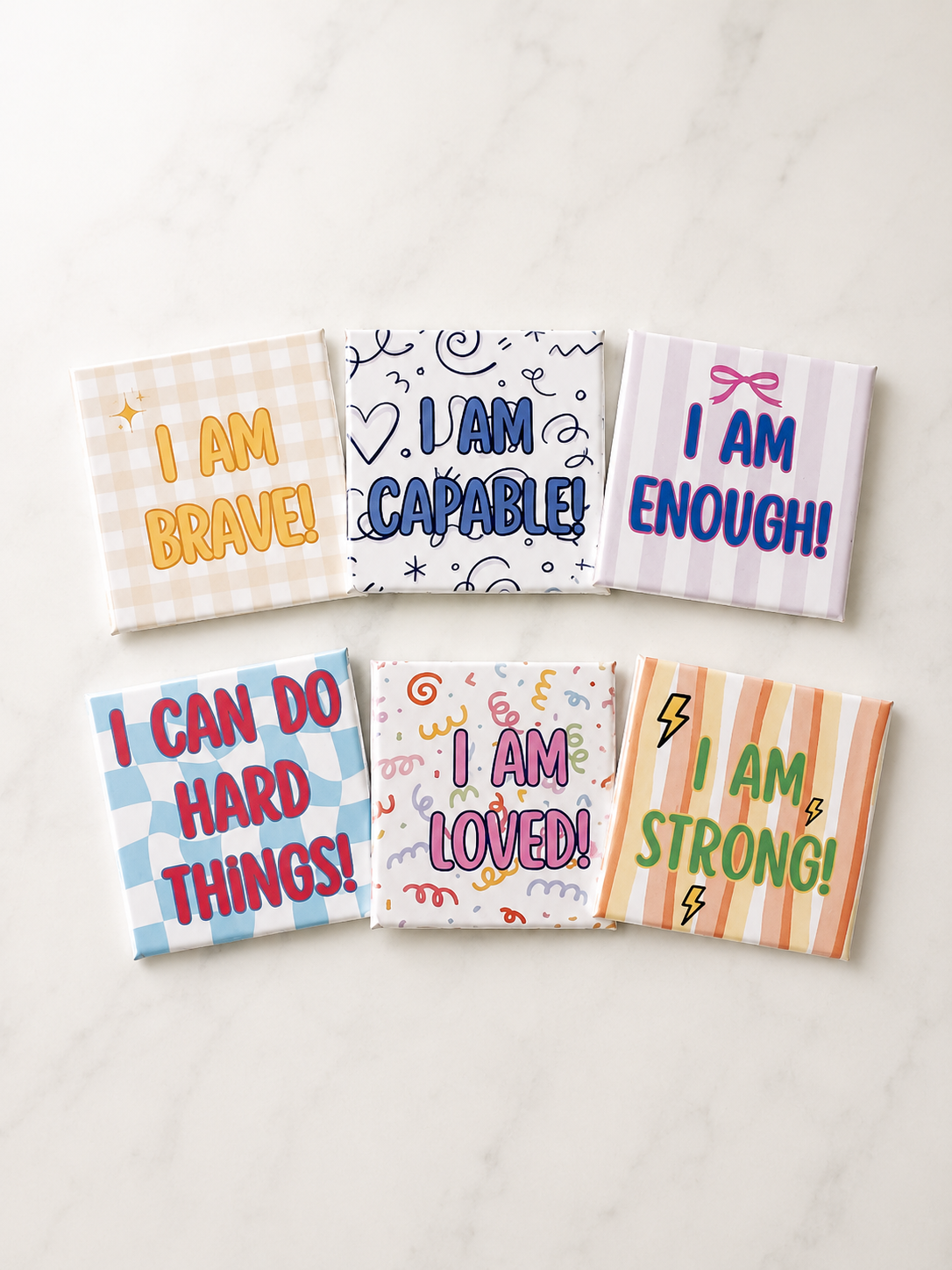 Positive Affirmation Magnet Set – Set of 6
