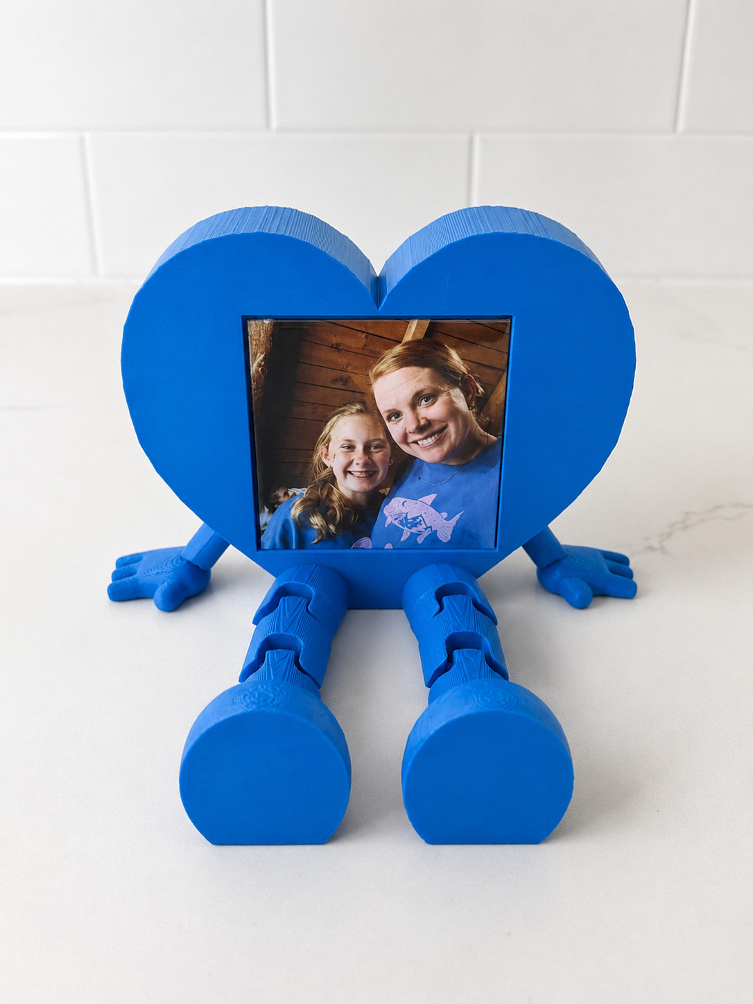 Custom Photo Heart Magnet Frame