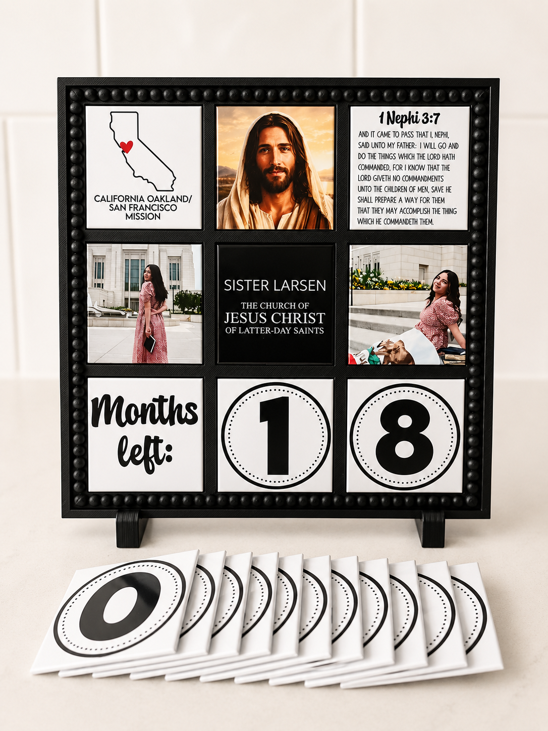 Personalized Missionary Countdown Frame with Magnets