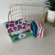 Load image into Gallery viewer, Triangles on Pink Washcloth