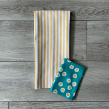 Load image into Gallery viewer, Yellow Pin Stripe Towel
