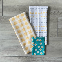 Load image into Gallery viewer, Yellow Plaid Towel