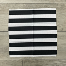 Load image into Gallery viewer, Black and White Bold Stripe Washcloth