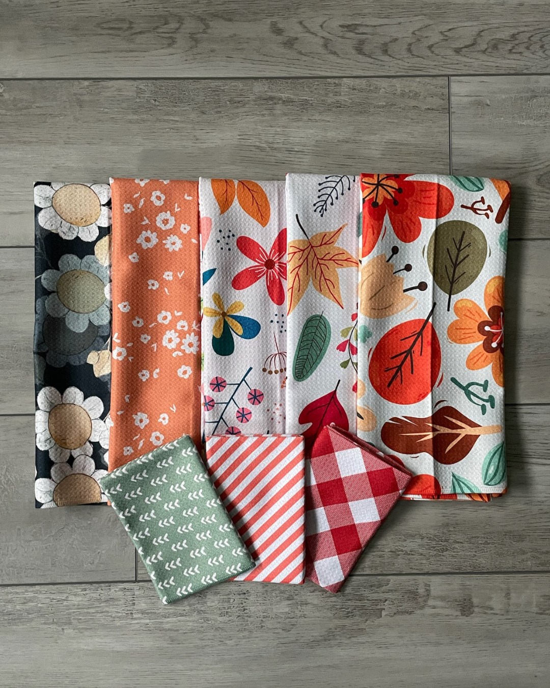 Fall Cutesy Floral Towel