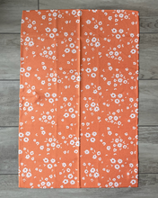 Load image into Gallery viewer, Orange Floral Towel