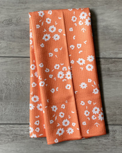 Load image into Gallery viewer, Orange Floral Towel