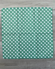 Load image into Gallery viewer, Green Gingham Washcloth