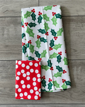Load image into Gallery viewer, Holly Berry Towel