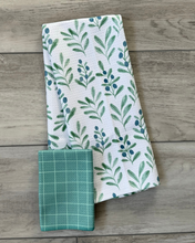 Load image into Gallery viewer, Teal Window Pane Washcloth