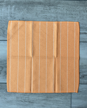 Load image into Gallery viewer, Orange Pin Stripe Washcloth