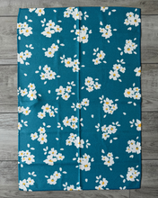 Load image into Gallery viewer, Deep Turquoise Floral Bliss Towel