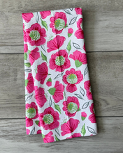 Load image into Gallery viewer, Fuchsia Pink Poppy Towel