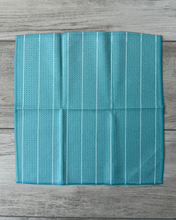 Load image into Gallery viewer, Teal Pinstripe Washcloth