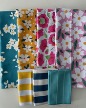 Load image into Gallery viewer, Yellow Funky Floral Towel