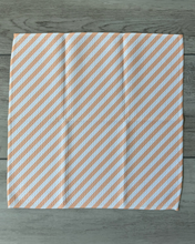 Load image into Gallery viewer, Peach Diagonal Stripe Washcloth