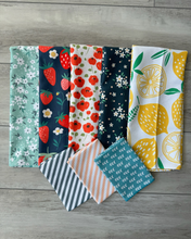 Load image into Gallery viewer, Peach Diagonal Stripe Washcloth