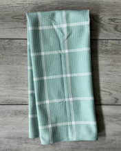 Load image into Gallery viewer, Sage Farmhouse Plaid Towel