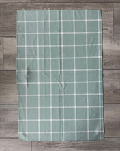 Load image into Gallery viewer, Sage Farmhouse Plaid Towel