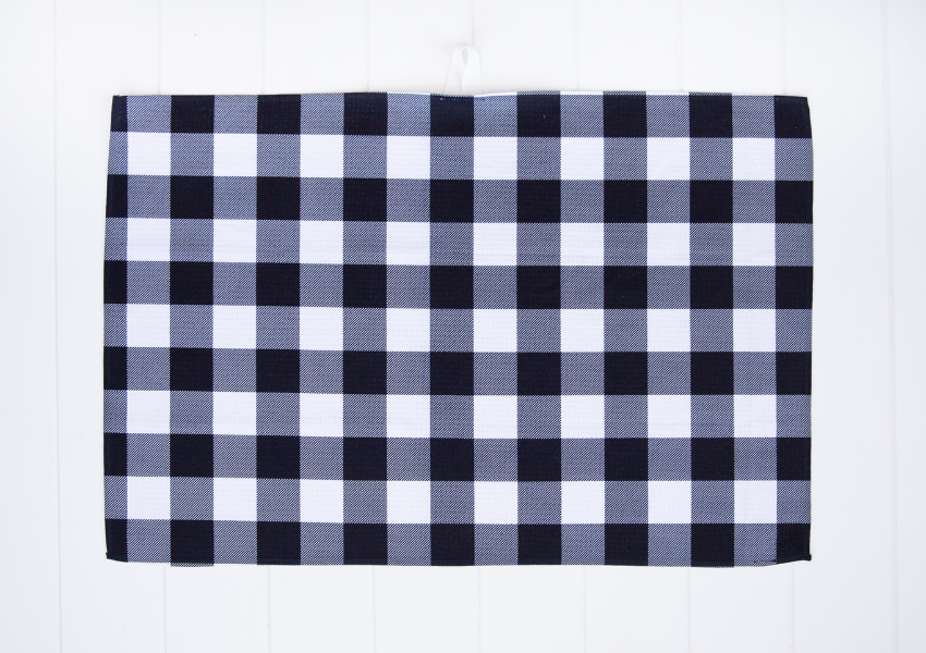Black Buffalo Plaid Towel