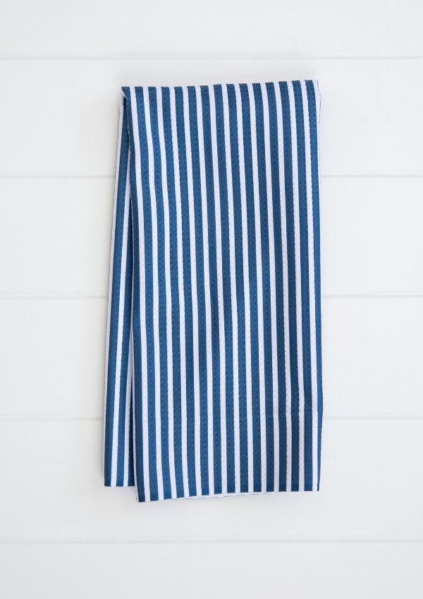 Dots & Stripes Tea Towels (Navy) - 818514021493