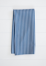Load image into Gallery viewer, Navy Pin Stripe Towel
