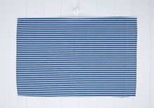 Load image into Gallery viewer, Navy Pin Stripe Towel