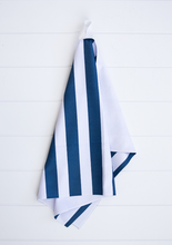 Load image into Gallery viewer, Navy Stripe Towel