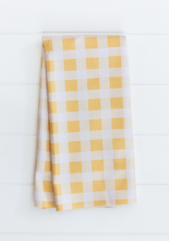 Load image into Gallery viewer, Yellow Plaid Towel