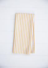 Load image into Gallery viewer, Yellow Pin Stripe Towel