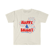 Load image into Gallery viewer, Happy &amp; Bright Firework Unisex Softstyle T-Shirt
