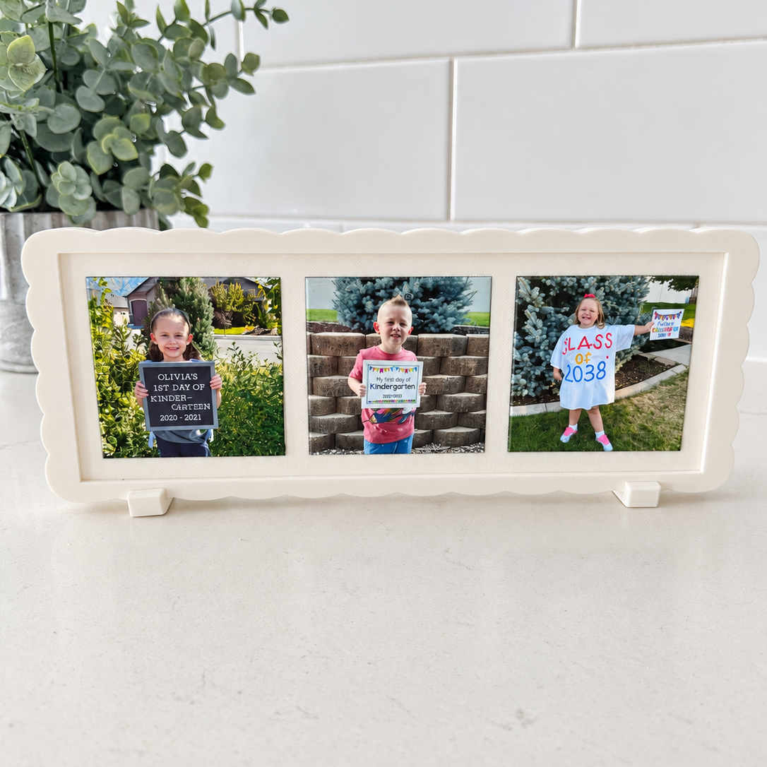 3-Magnet Photo Frame Set | 1x3 Magnetic Frame