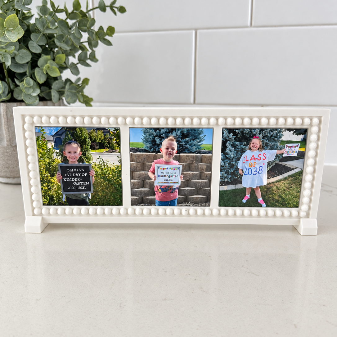 3-Magnet Photo Frame Set | 1x3 Magnetic Frame
