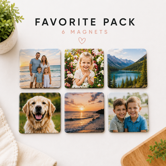 Personalized Photo Magnets Favorite Pack