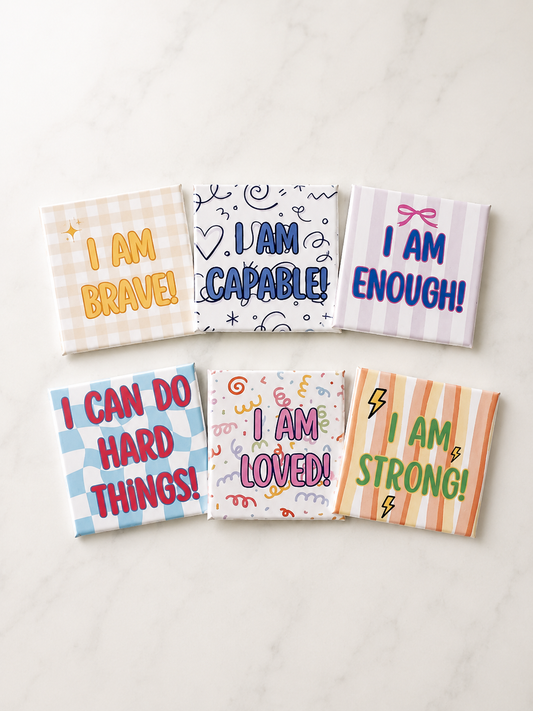 Positive Affirmation Magnet Set – Set of 6