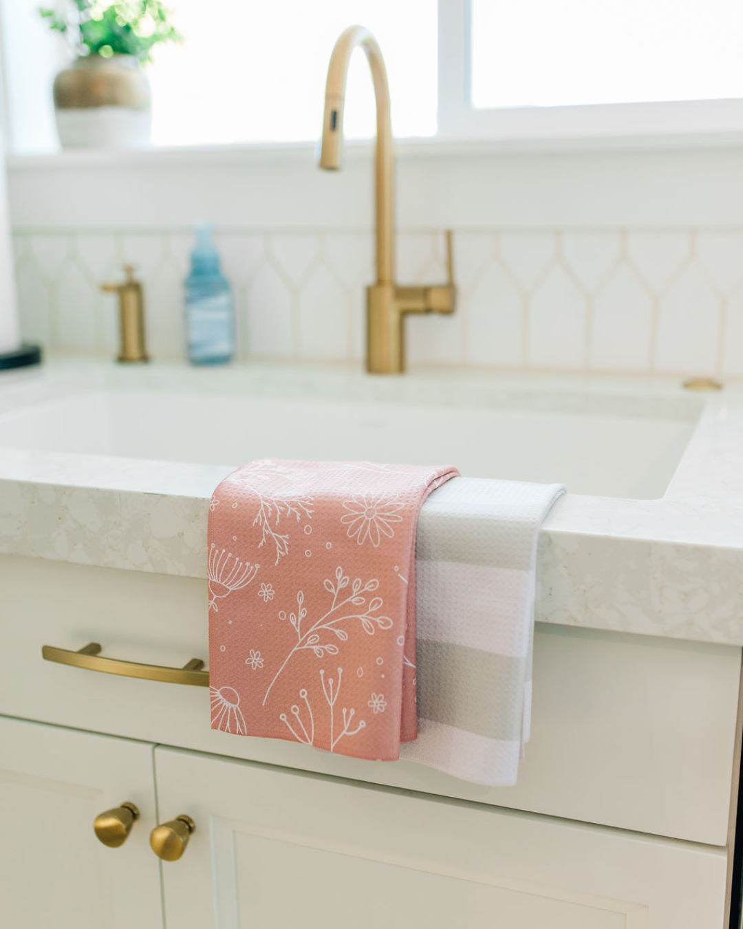 Desert Pink Floral Towel