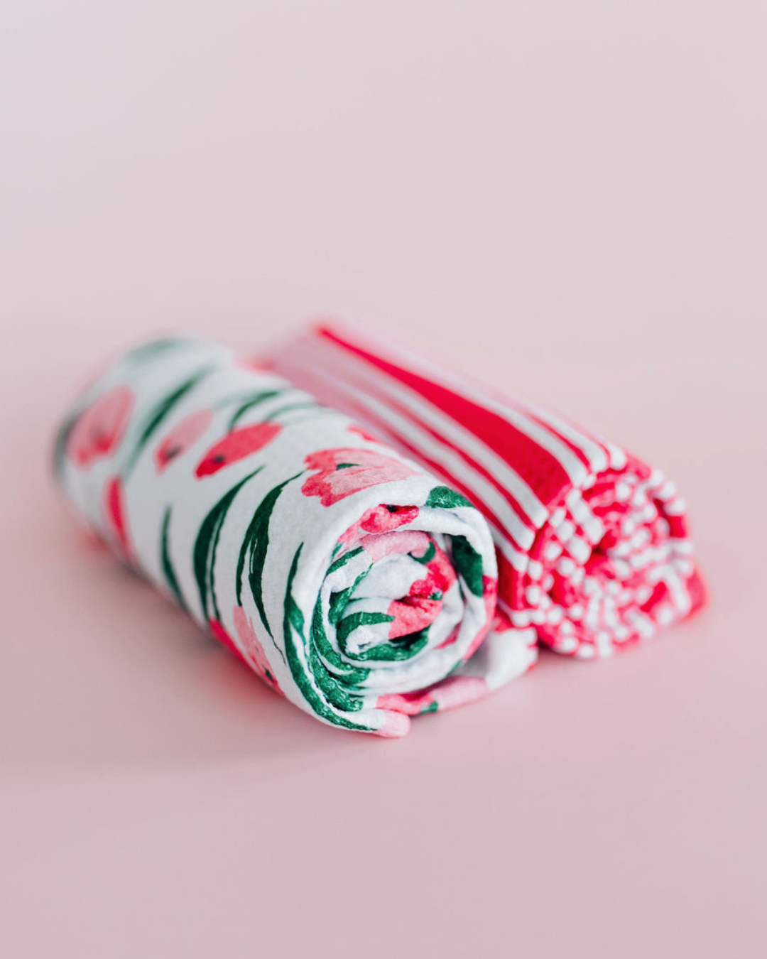 Lipstick Stripe Towel