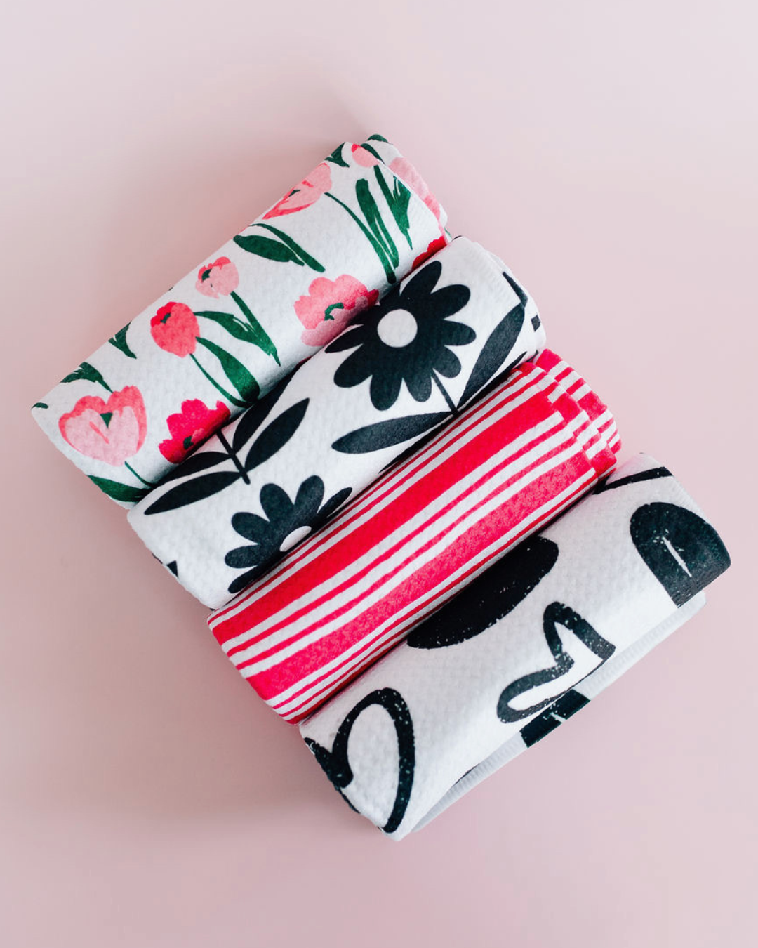 Lipstick Stripe Towel