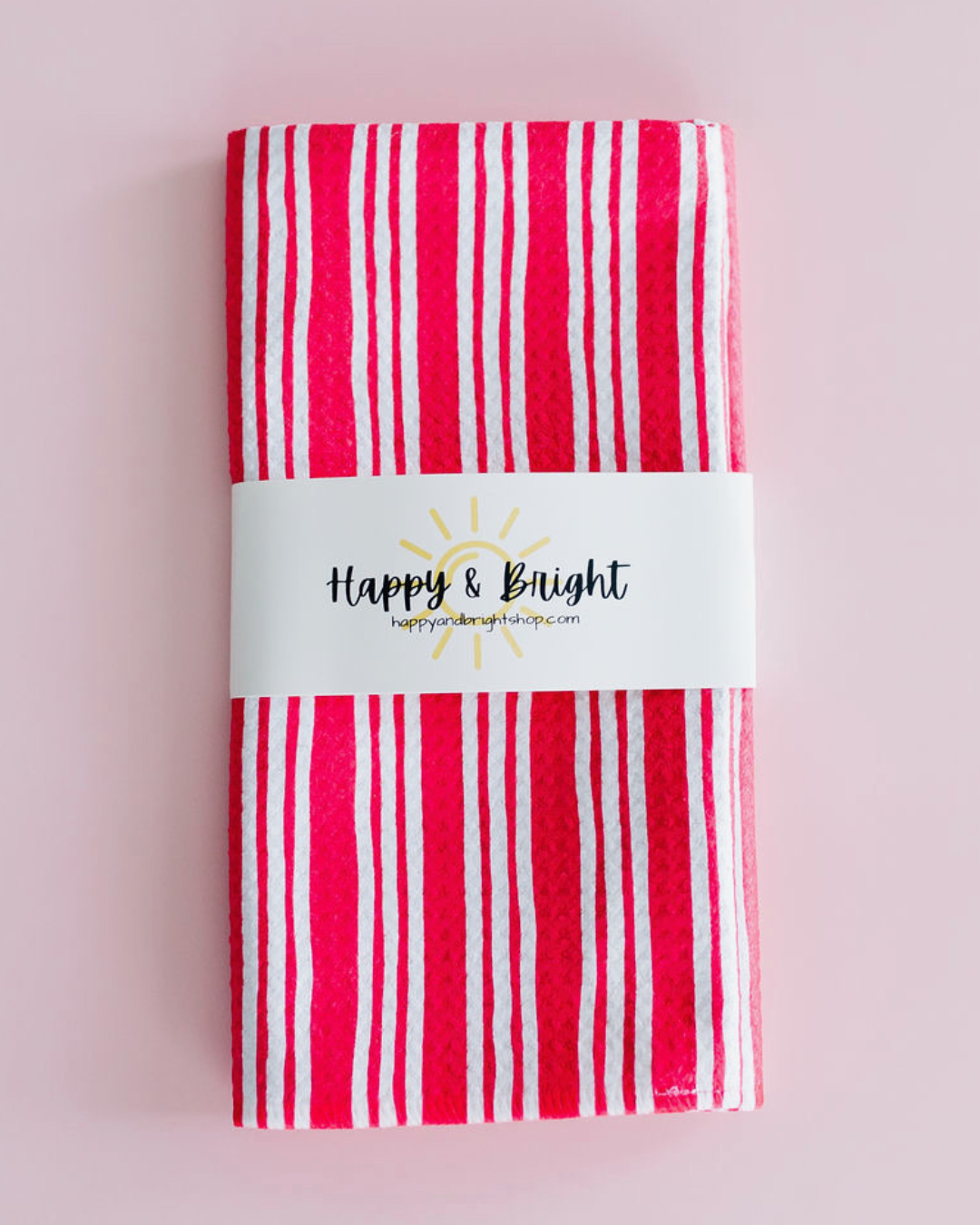 Lipstick Stripe Towel