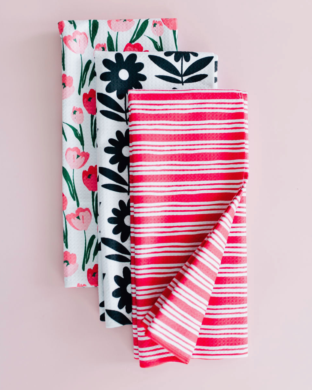 Lipstick Stripe Towel
