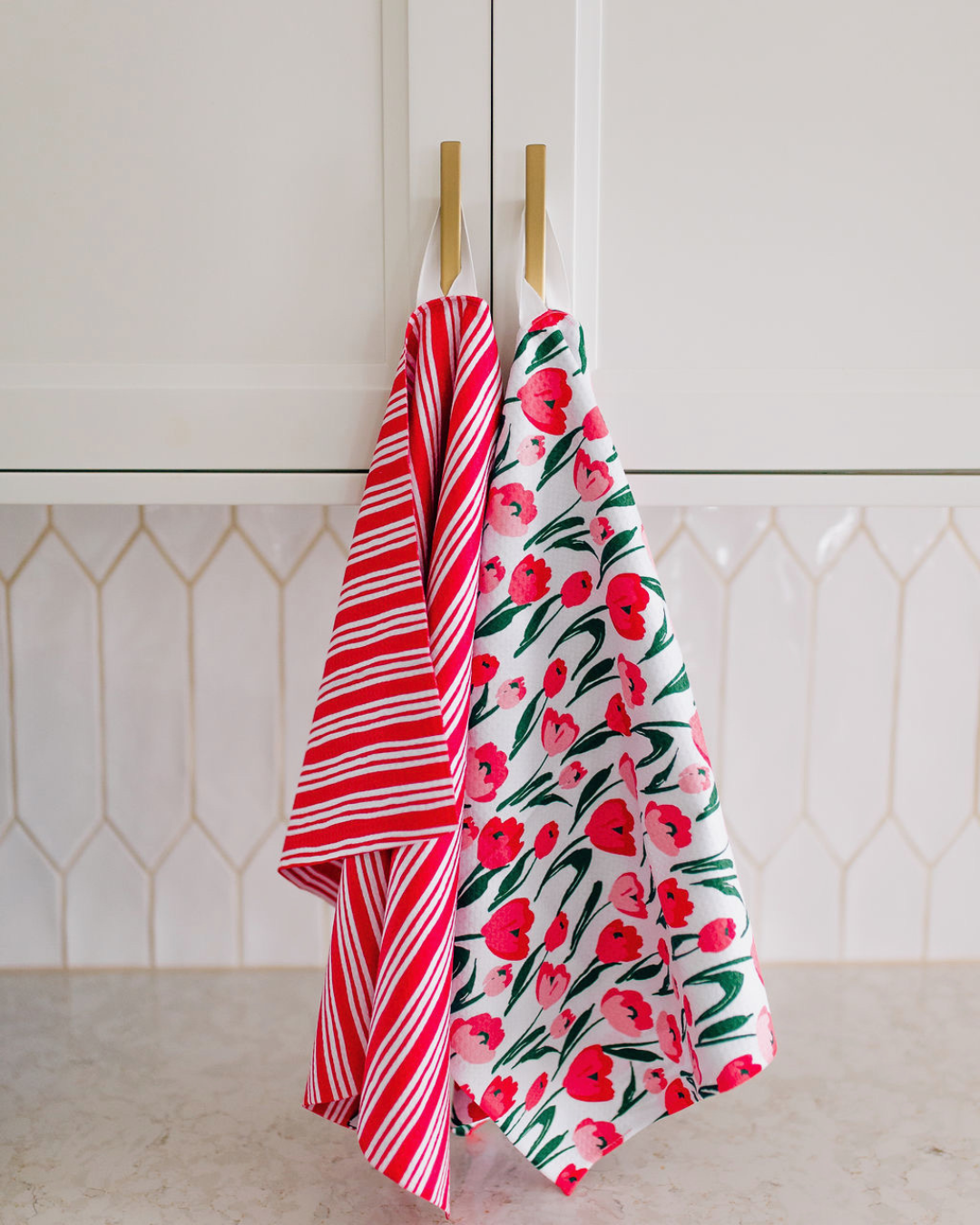 Lipstick Stripe Towel