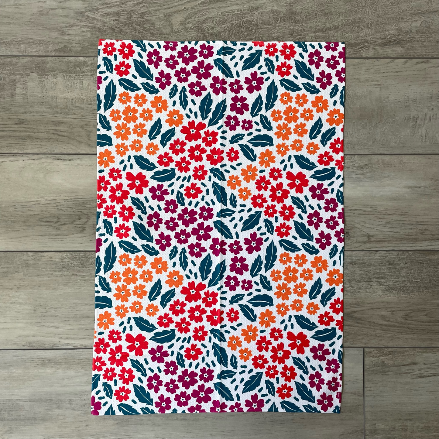 Vibrant Floral Towel