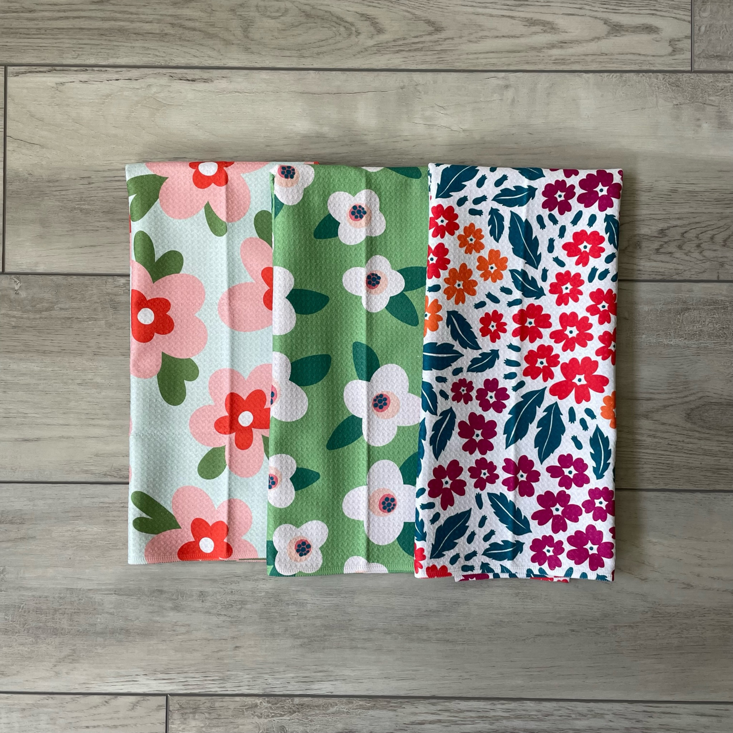 Vibrant Floral Towel