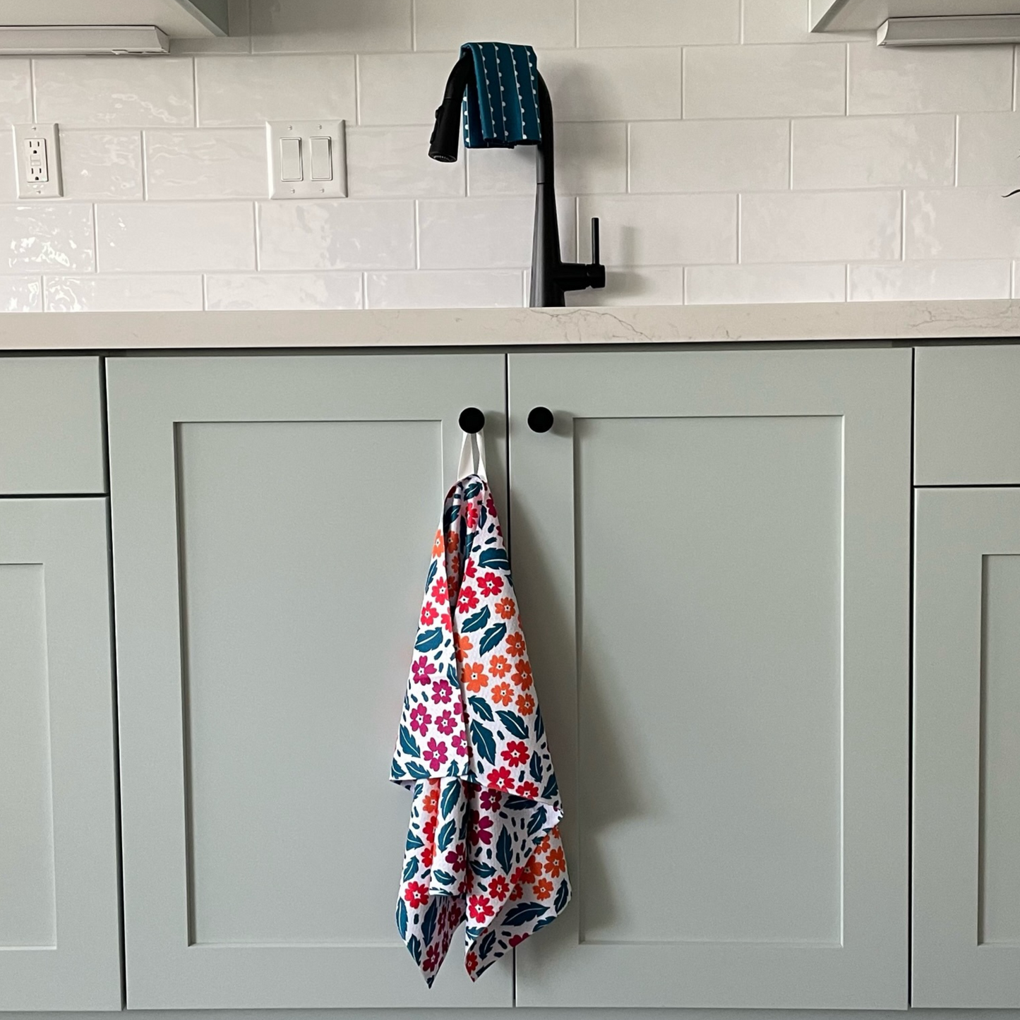 Vibrant Floral Towel