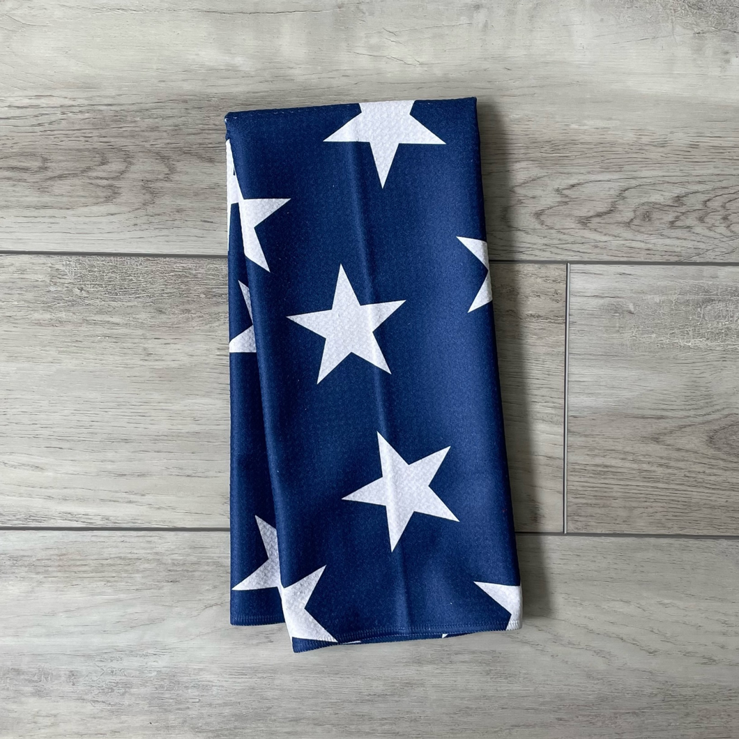 Navy Stars Towel