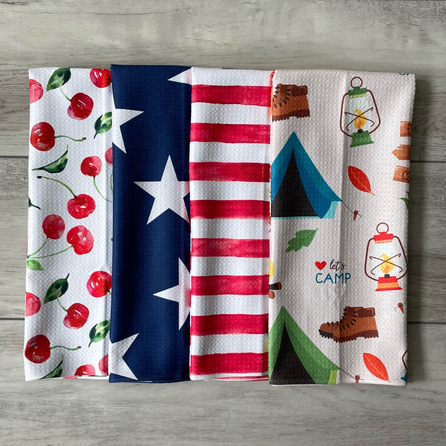 Navy Stars Towel