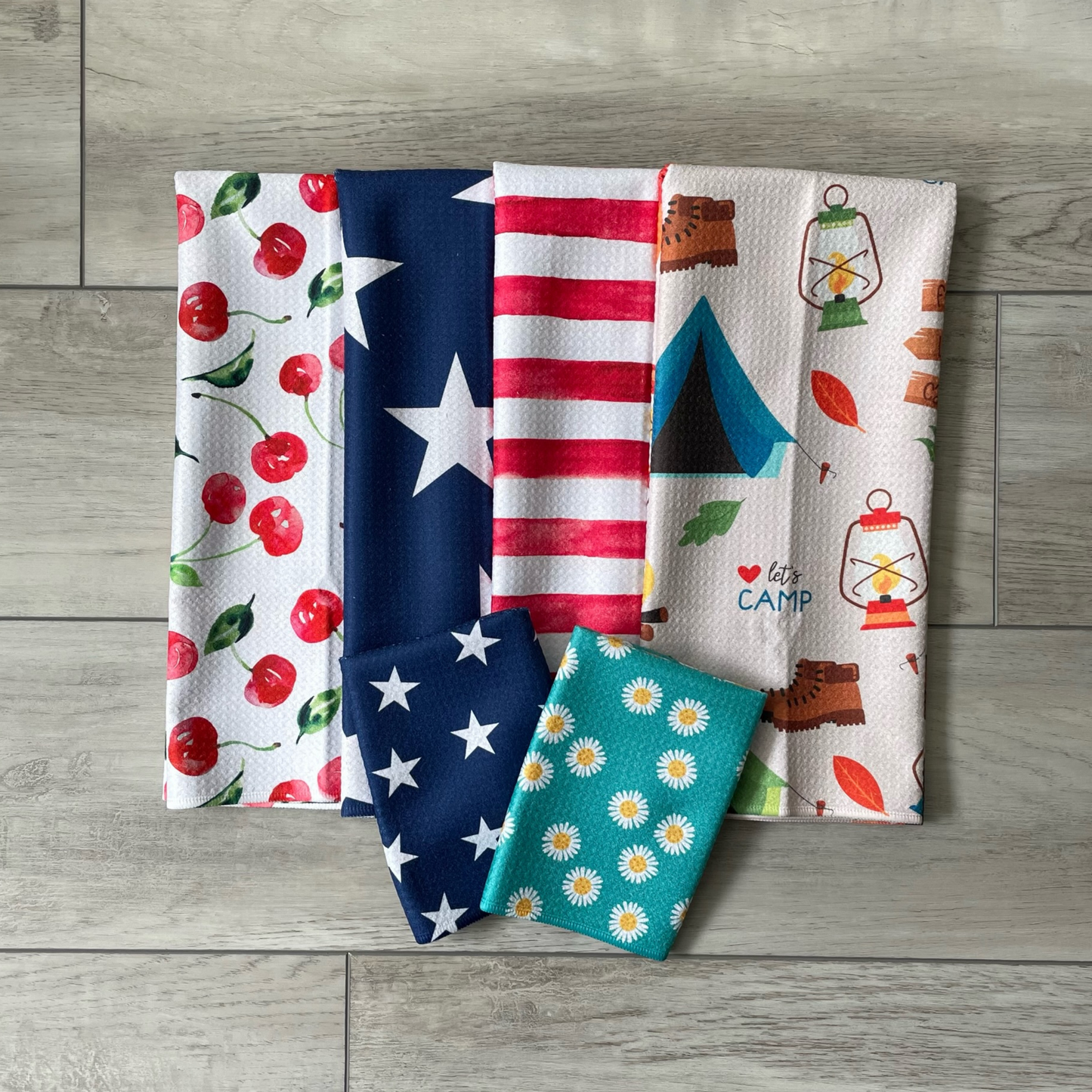 Navy Stars Towel