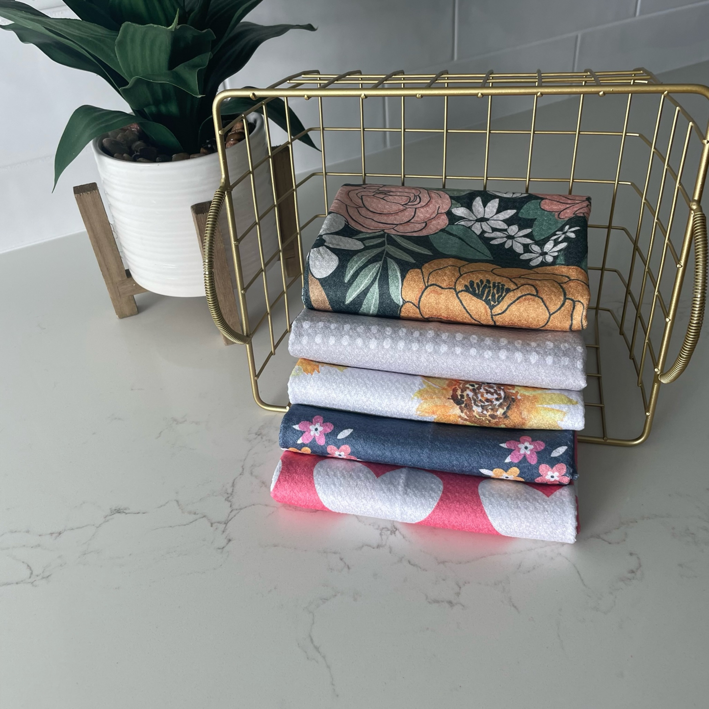 Coral Hearts Towel